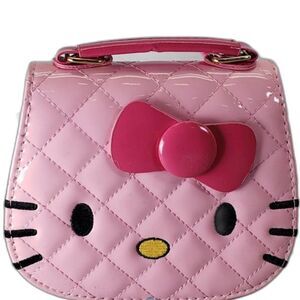 Kawaii Sanrio Hello Kitty small PU handbag with zipperpocket